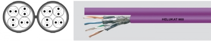 HELUKAT 900 S-STP duplex S-STP 2x(4x2xAWG 23/1) FRNC